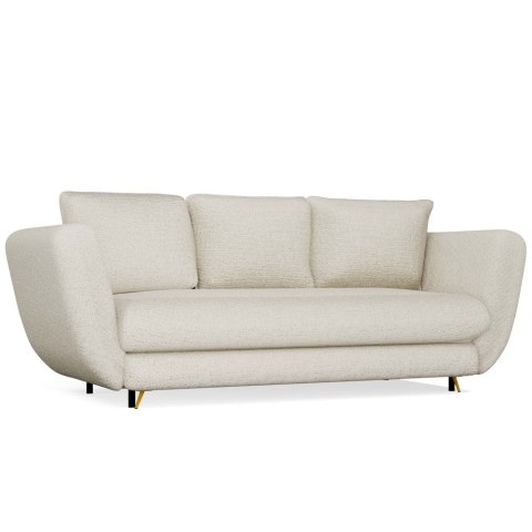 SOFA SARIS BEŻOWY NOGA ZŁOTA