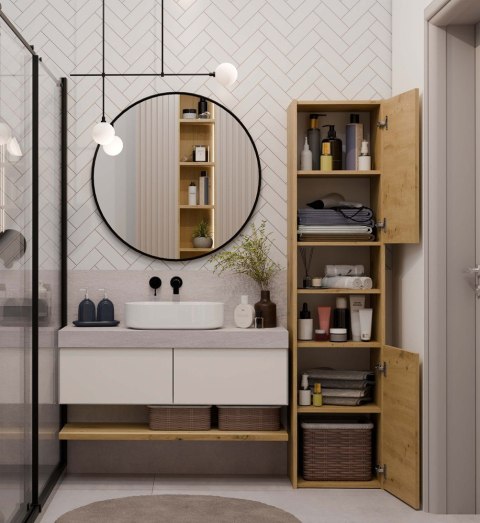 Słupek łazienkowy Sara S40 DĄB ARTISAN